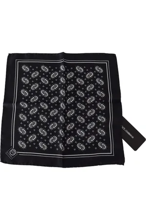 Dolce & Gabbana Patterned Square Scarf Silk Handkerchief