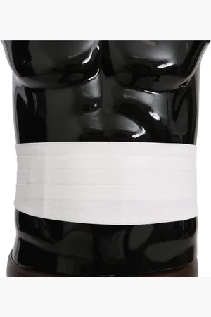 Dolce & Gabbana Men Waist Belt Cotton Cummerbund - IT50 | L