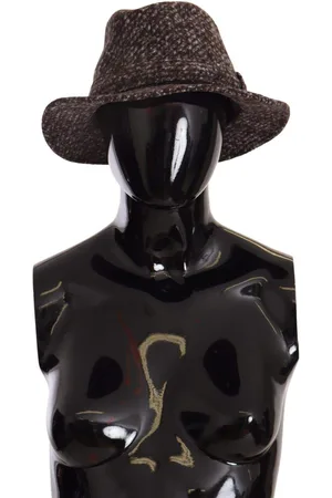 Dolce & Gabbana Melange Blended Textured Tweed Hat - 57 cm|S