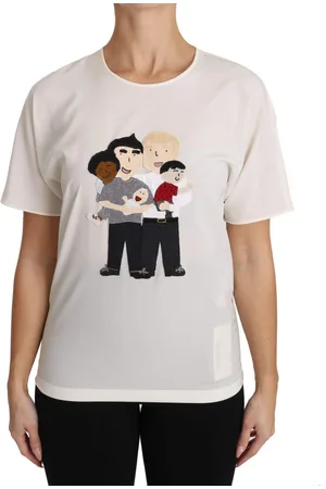 Dolce & Gabbana Silk Stretch #dgfamily T-shirt - IT36|XXS