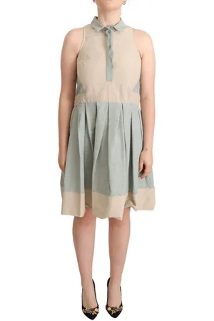 COMEFORBREAKFAST Collared Sleeveless Sheath Dress - IT40|S