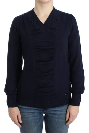 Costume National C’N’C Dark V-Neck Wool Sweater - XS