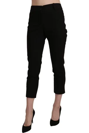 Bencivenga High Waist Skinny Cropped Dress Trouser Pants - IT44|L