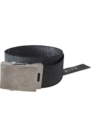 Exte Silver Metal Brushed Buckle Waist Belt - 100 cm / 40 Inches