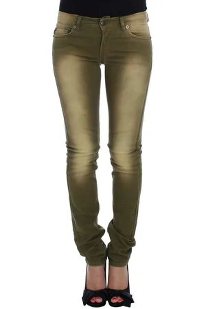 Roberto Cavalli Women Wash Slim Fit Cotton Stretch Jeans - W24