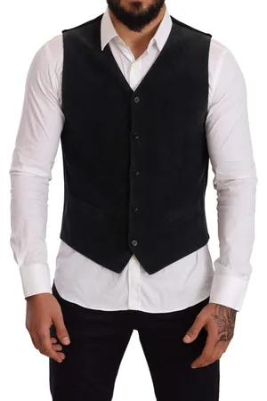 Dolce & Gabbana Cotton Single Breasted Waistcoat - IT48 | M