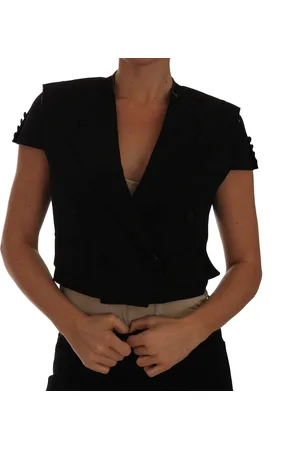 Dolce & Gabbana Short Croped Blazer Jacket - IT38|XS