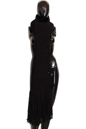 Dolce & Gabbana Virgin Wool Knitted Wrap Shawl Scarf