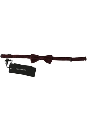 Dolce & Gabbana Dotted Silk Adjustable Neck Papillon Bow Tie
