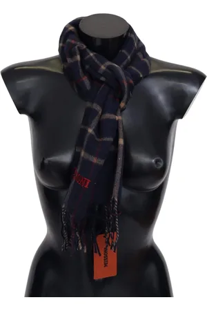 Missoni Checkered Unisex Neck Wrap Fringes Scarf