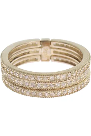 Nialaya Womens Clear CZ 925 Sterling Ring - EU50 | US5