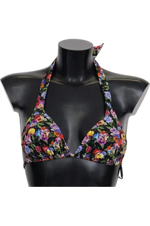 Dolce & Gabbana Floral Print Swimsuit Beachwear Bikini Tops - IT1 | XS