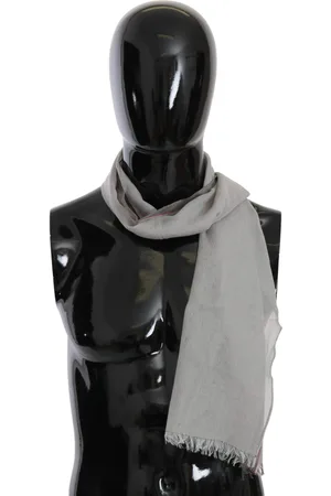Costume National C’N’C Fringe Neck Wrap Cotton Scarf