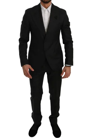 Dolce & Gabbana Crystal Bee Slim Fit 2 Piece Suit - IT46 | S