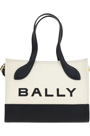 Bally White and Leather Mini Handbag