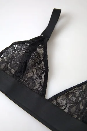 Dolce & Gabbana Floral Lace Nylon Stretch Bra Underwear - IT40|S