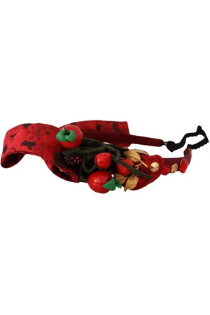 Dolce & Gabbana Tiara Berry Fruit Crystal Bow Hair Diadem Headband