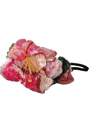 Dolce & Gabbana Sequined Lurex Black Hair Headband