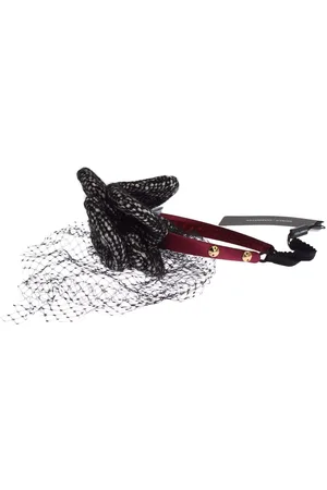 Dolce & Gabbana Diadem Headband Tiara Floral Fascinator Hair Gold
