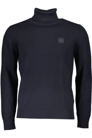 HUGO BOSS Elegant Turtleneck Cotton-Cashmere Sweater - XL