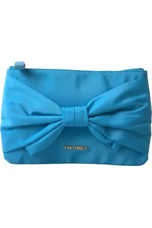 Twin-Set Elegant Silk Clutch with Bow Accent