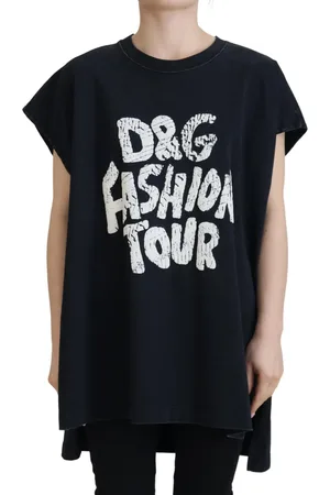 Dolce & Gabbana Elegant Cotton Round Neck Tee with Print - IT40|S