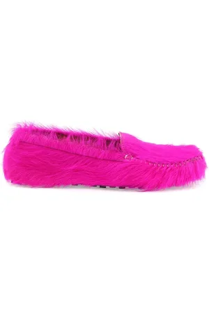 Marni Long-haired leather moccasins in - 40