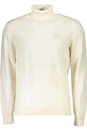 HUGO BOSS Elegant Turtleneck Cotton-Cashmere Blend Sweater - L
