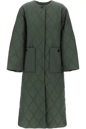 Ganni Quilted midi coat - S/M