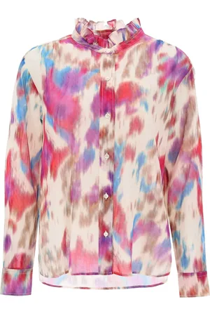 Marant Etoile Isabel gamble shirt with shaded motif - 34