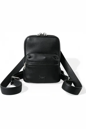 Dolce & Gabbana Calfskin Leather Logo Palermo Backpack Bag