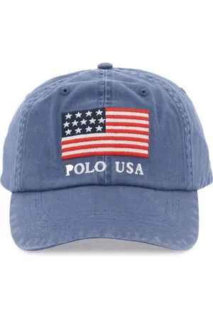 Ralph Lauren Baseball cap in twill with embroidered flag - OS