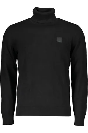 HUGO BOSS Elegant Cotton-Cashmere Turtleneck Sweater - S