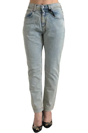 Dolce & Gabbana Washed Cotton Mid Waist Skinny Jeans - IT40|S