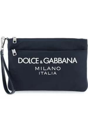 Dolce & Gabbana Nylon pouch with rubberized logo - OS