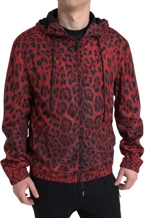 Dolce & Gabbana Leopard Hooded Bomber Full Zip Jacket - IT48 | M