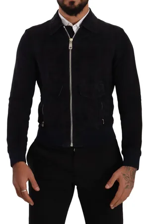 Dolce & Gabbana Suede Lambskin Leather Coat Jacket - IT44 | XS