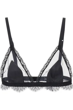 Dolce & Gabbana Triangle satin and lace bra - 2