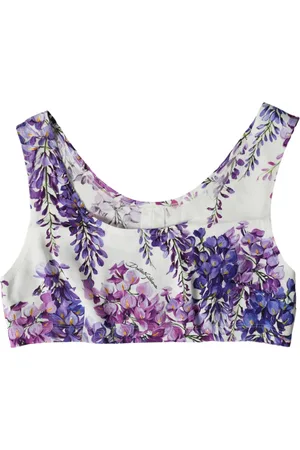 Dolce & Gabbana Elegant Floral Cropped Top - IT40|S