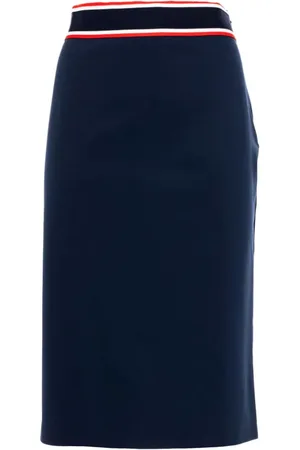 Pinko Blue Viscose Skirt - IT38|XS