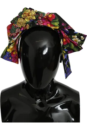 Dolce & Gabbana Elegant Floral Silk Headband Diadem Tiara