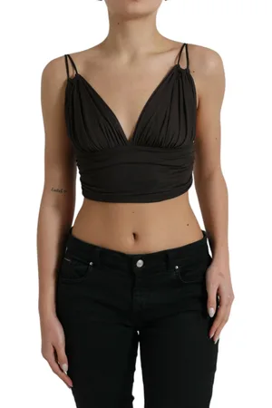 Dolce & Gabbana Elegant Sleeveless Cropped Tank Top - IT40|S