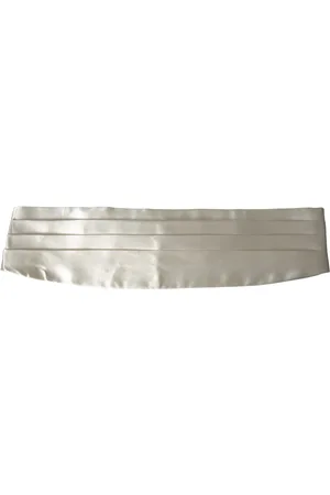 Dolce & Gabbana Men Wide Waist Silk Belt Cummerbund - IT48 | M
