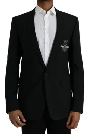 Dolce & Gabbana Crown Bee MARTINI Single Breasted Coat Blazer - IT50 | L