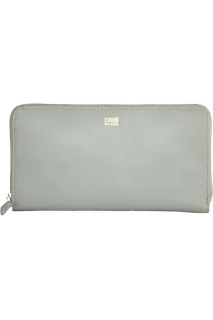 Roberto Cavalli Elegant Grey Calfskin Wallet for Her