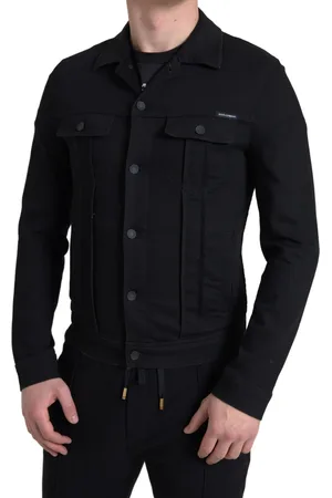 Dolce & Gabbana Elegant Denim Logo Jacket - IT44 | XS