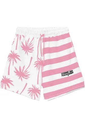 Comme des Fuckdown Chic Striped Drawstring Shorts - XS