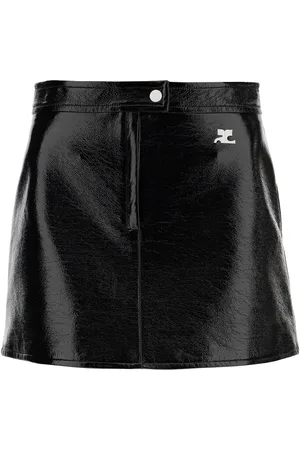 Courrèges Vinyl effect mini skirt - 38