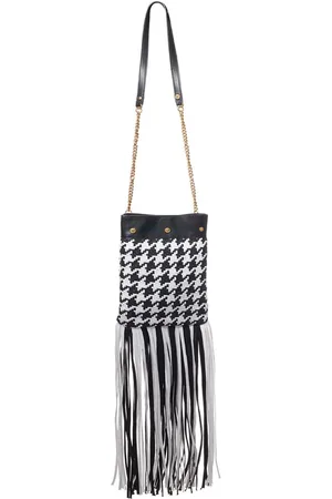 VERSACE Elegant and White Leather Handbag