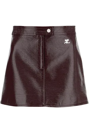Courrèges Vinyl effect mini skirt - 36